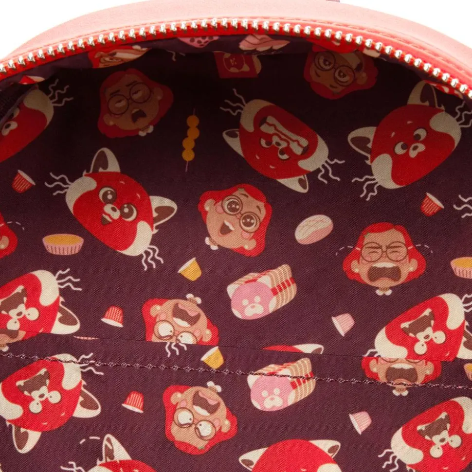 Turning Red - Mei as Red Panda Cosplay 10” Faux Leather Mini Backpack