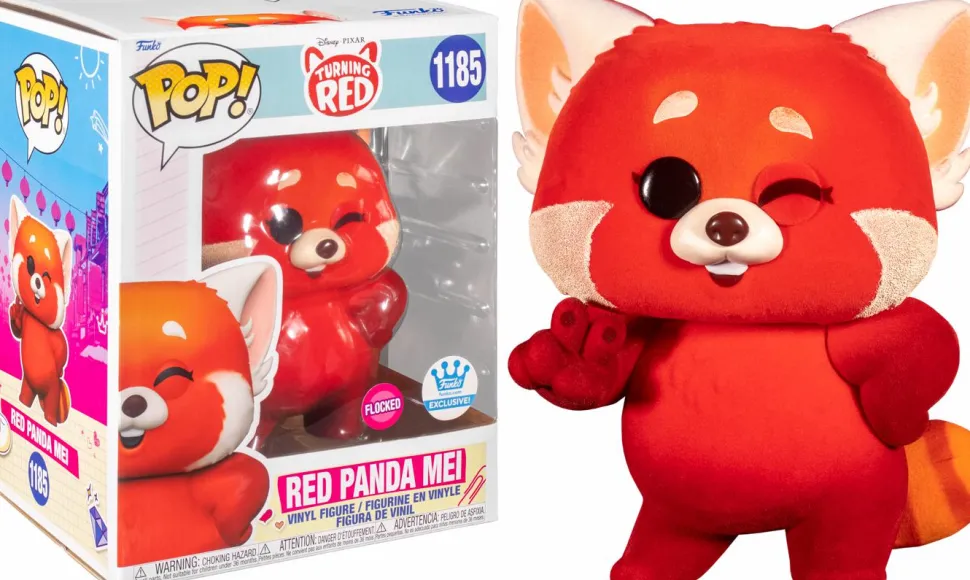 Turning Red - Red Panda Mei Flocked 6" Super Sized Pop! Vinyl Figure (Funko / Popcultcha Exclusive)
