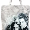 Twilight Saga: Edward and Bella Grey Vector Distressed Tote Bag