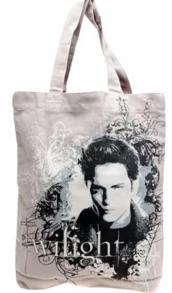 Twilight Saga: Edward Cullen Grey Vector Distressed Tote Bag
