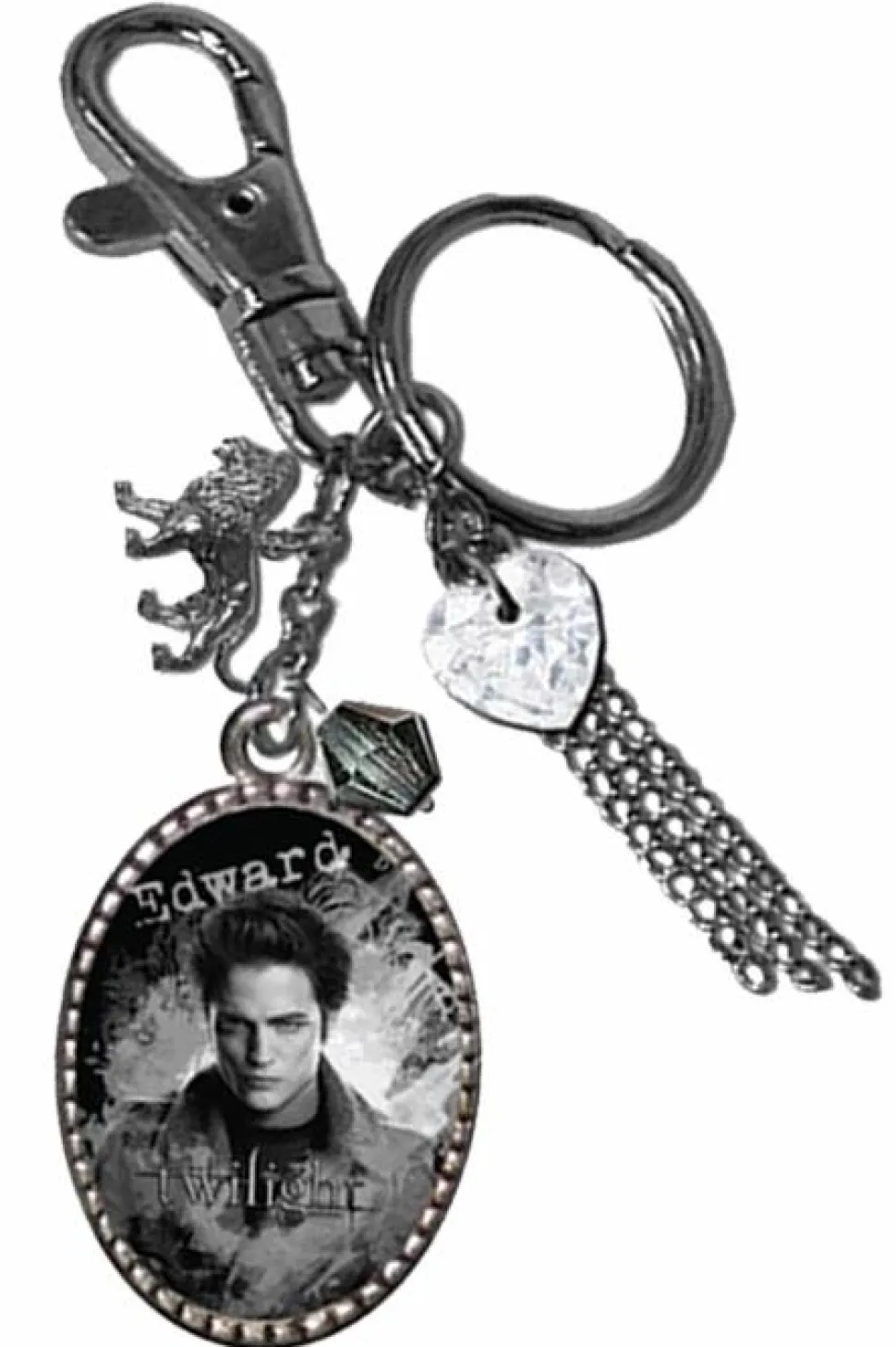 Twilight Saga: Edward Cullen Image Charm Key Ring/Bag Clip