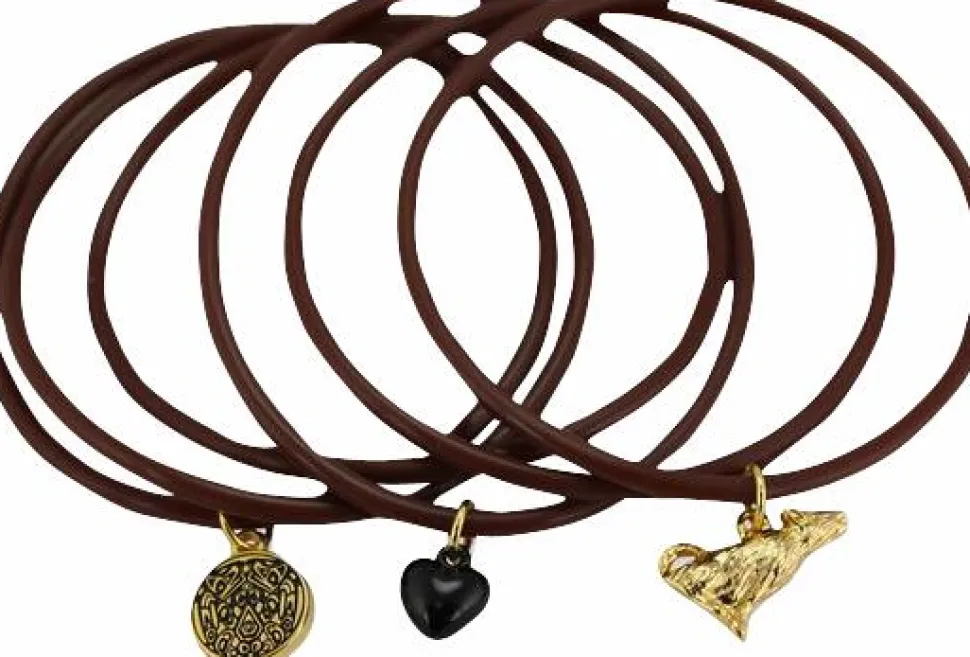 Twilight Saga: New Moon - Wolf Pack Jelly Bangle With Charms