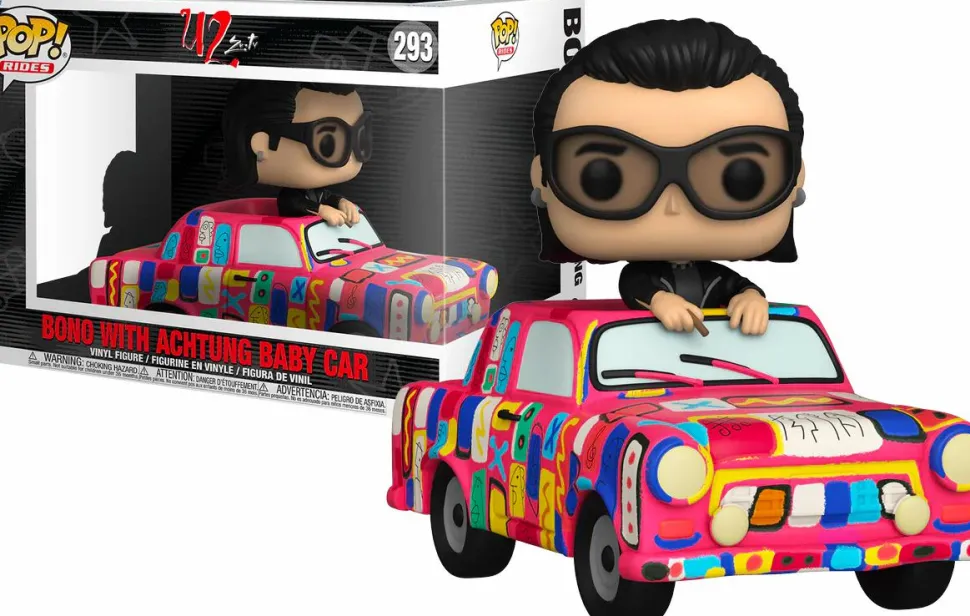 U2 - Bono with Achtung Baby Car Pop! Rides Vinyl Figure