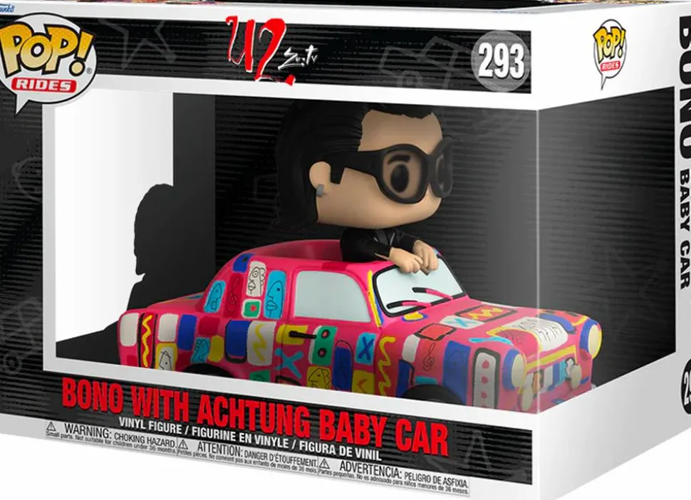U2 - Bono with Achtung Baby Car Pop! Rides Vinyl Figure