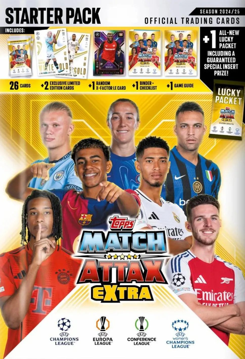 UEFA - 2024/25 Topps Match Attax Extra Soccer Trading Cards Starter Pack