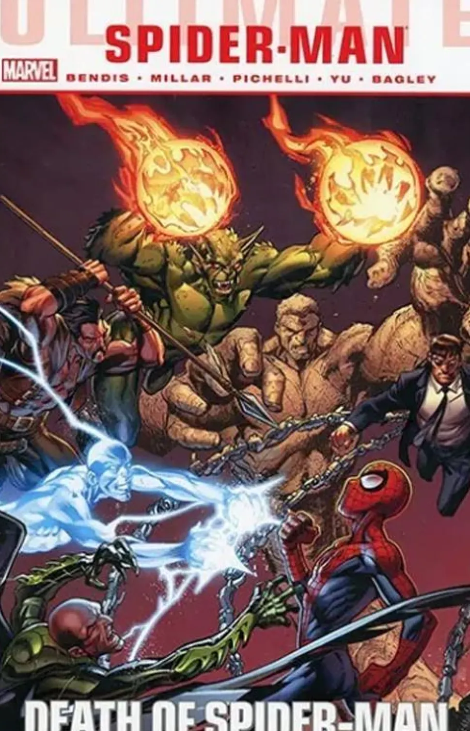 Ultimate Spider-Man - Death of Spider-Man Omnibus Hardcover Book (DM Variant Cover)