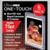 Ultra Pro - Clear 75pt Magnetic UV One-Touch Card Holder 5-Pack