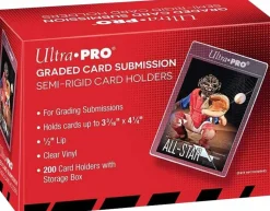 Ultra Pro - Graded Card Submission Semi-Rigid Card Holders with Storage Box (200 Count)