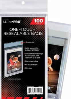 Ultra Pro - One-Touch Card Holder Resealable Polypropylene Bags (100 Count)