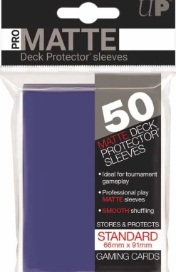 Ultra Pro - Purple Non-Glare Pro-Matte Standard Deck Protector Sleeves (50 Count)