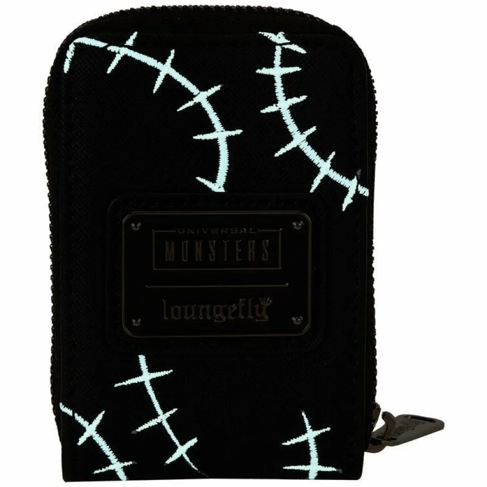 Universal Monsters - Bride of Frankenstein Neon Glow in the Dark 4" Faux Leather Accordion Wallet