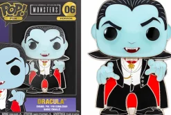 Universal Monsters - Dracula, Frankenstein, Wolfman & Bride of Frankenstein 4" Pop! Enamel Pin Bundle (Set of 4)