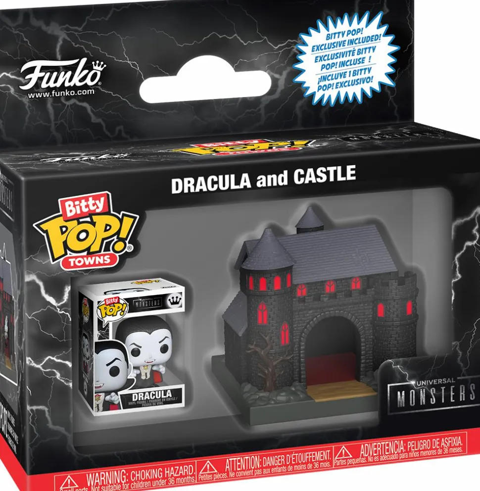 Universal Monsters - Dracula & Castle Bitty Pop! Town Vinyl Figure