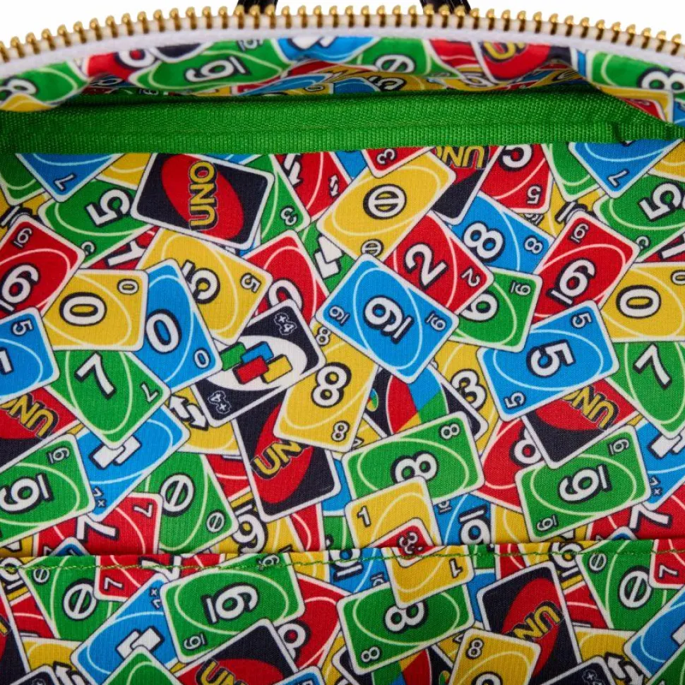 Uno - Reverse Card Lenticular 10" Faux Leather Mini Backpack