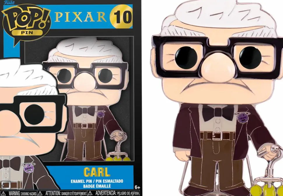 Up - Dug, Carl, Russell & Kevin 4” Pop! Enamel Pin Bundle (Set of 4)