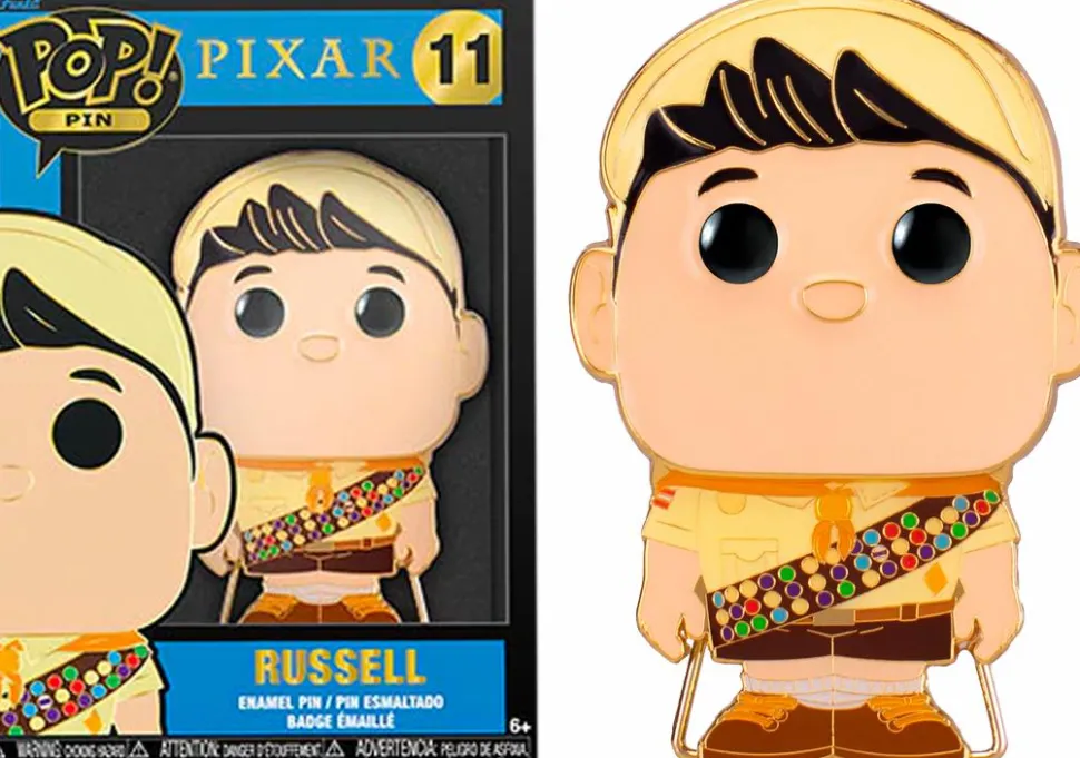 Up - Dug, Carl, Russell & Kevin 4” Pop! Enamel Pin Bundle (Set of 4)