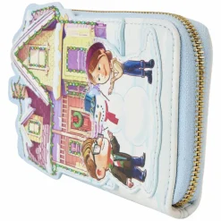 Up - House Holiday 4" Faux Leather Zip-Around Wallet