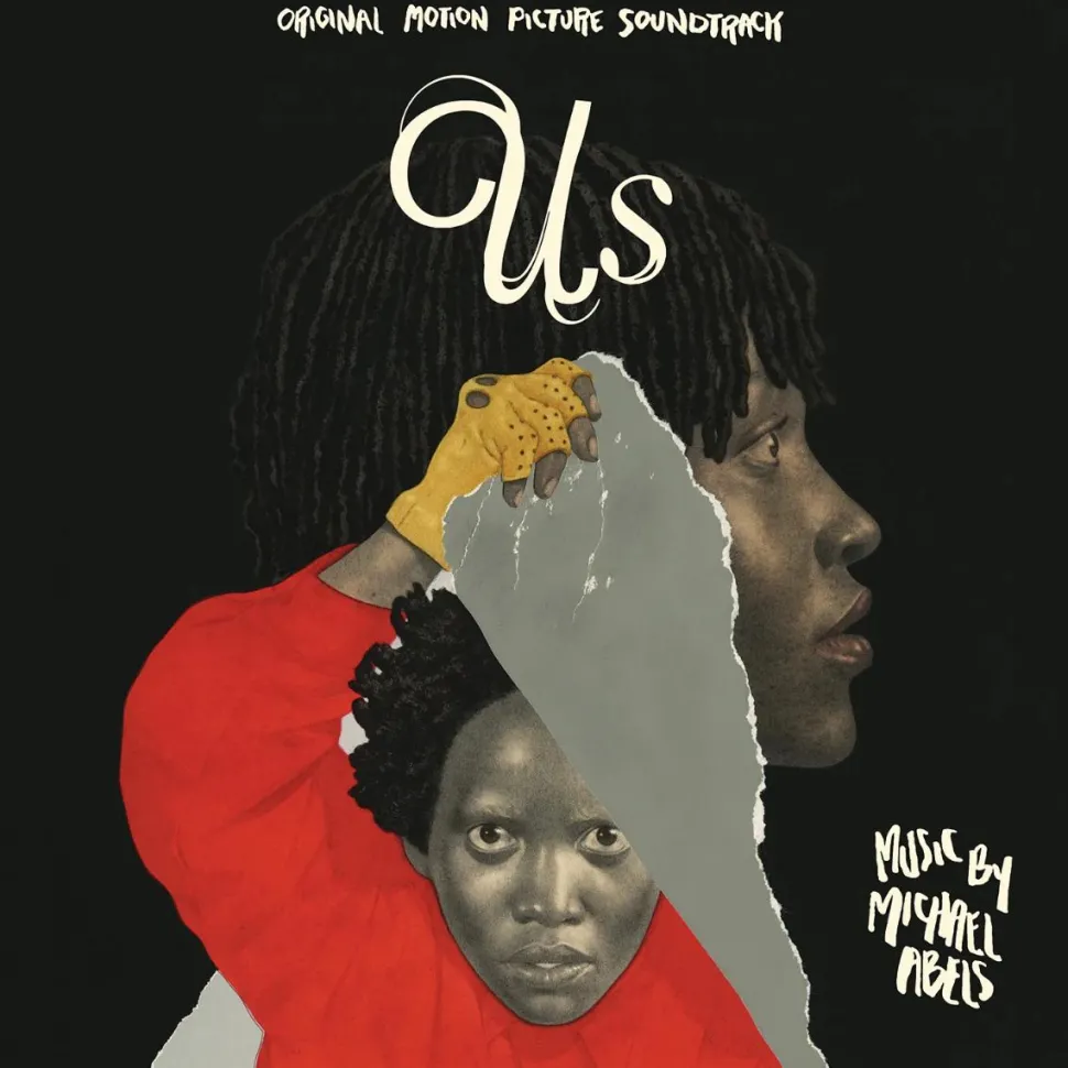 Us (2019) - Original Motion Picture Soundtrack by Michael Abels 2xLP Vinyl Record (The Untethering Red, Brass & White Split Coloured Vinyl)