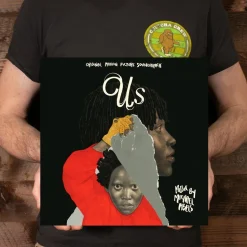 Us (2019) - Original Motion Picture Soundtrack by Michael Abels 2xLP Vinyl Record (The Untethering Red, Brass & White Split Coloured Vinyl)