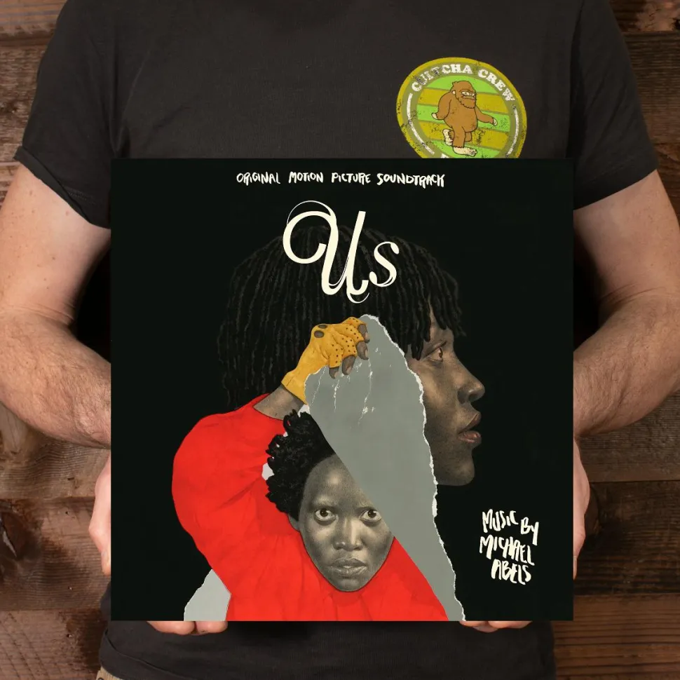 Us (2019) - Original Motion Picture Soundtrack by Michael Abels 2xLP Vinyl Record (The Untethering Red, Brass & White Split Coloured Vinyl)