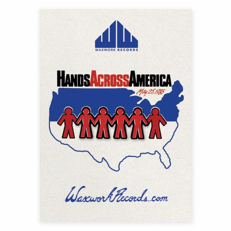 Us - Hands Across America Enamel Pin