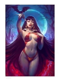 Vampirella - Vampirella Fine Art Print by Sun Khamunaki