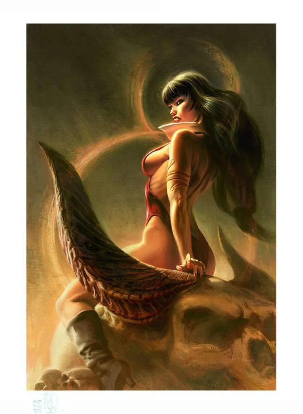 Vampirella - Vampirella: The Bloodletting Premium Art Print by Fabian 'Monk' Schlaga