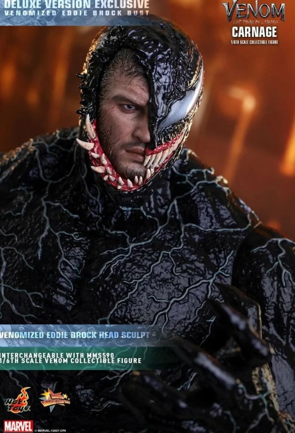 Venom: Let There Be Carnage - Carnage Deluxe 1/6th Scale Hot Toys Action Figure
