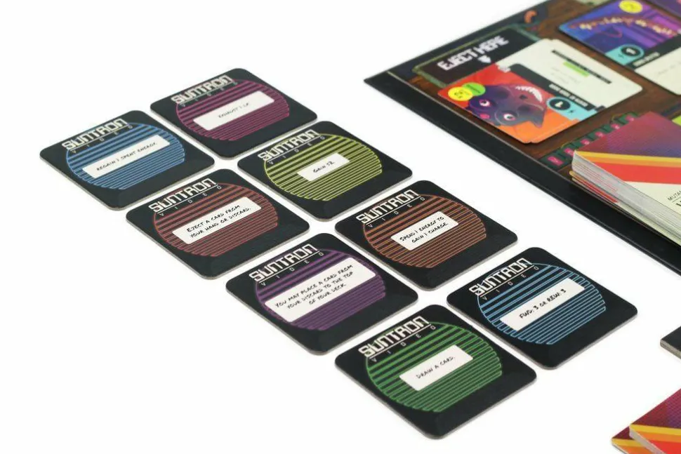 Video Vortex - Deck Building Board Game with Bonus Handbills (Set of 2)