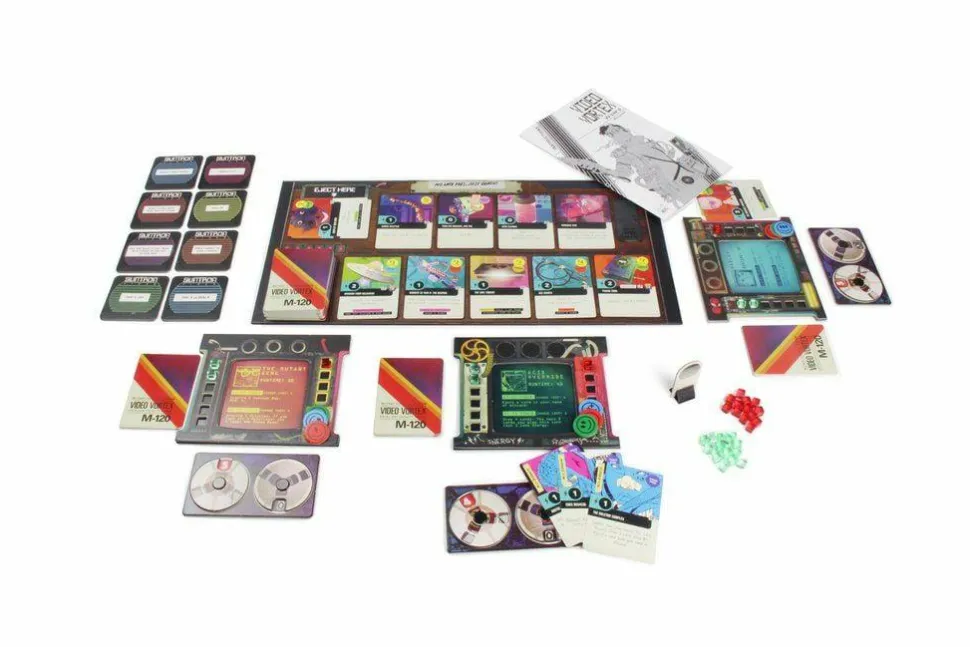 Video Vortex - Deck Building Board Game with Bonus Handbills (Set of 2)