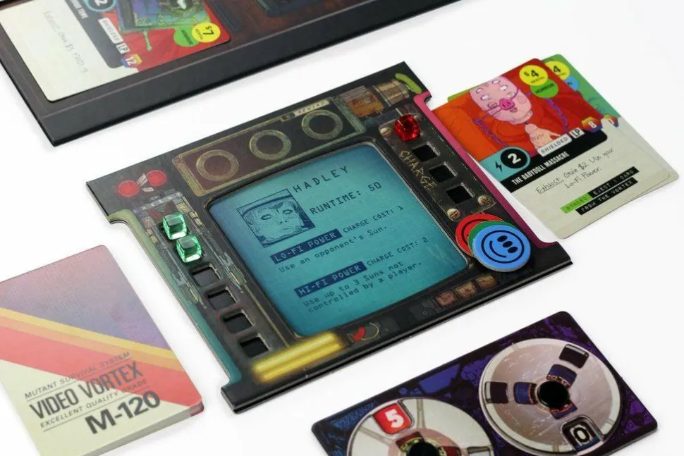 Video Vortex - Deck Building Board Game with Bonus Handbills (Set of 2)