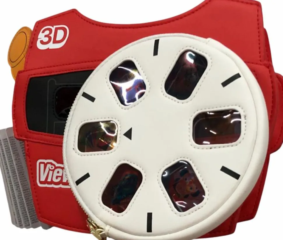 View-Master - Figural 9" Faux Leather Mini Backpack with Coin Purse