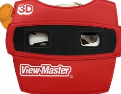 View-Master - Figural 9" Faux Leather Mini Backpack with Coin Purse