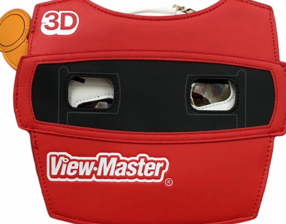 View-Master - Figural 9" Faux Leather Mini Backpack with Coin Purse