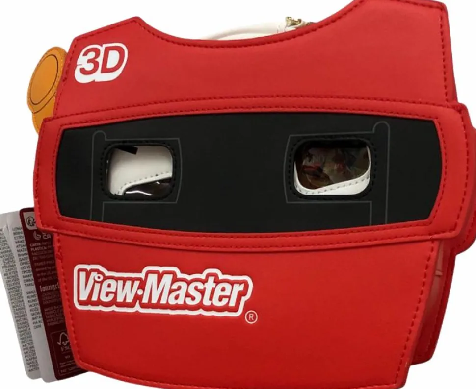 View-Master - Figural 9" Faux Leather Mini Backpack with Coin Purse