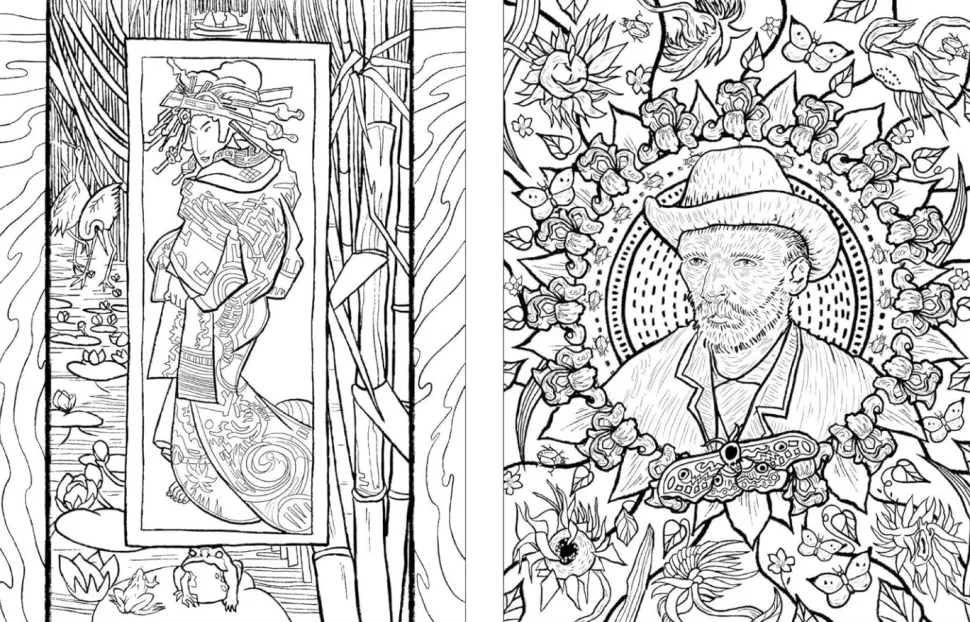 Vincent Van Gogh - Colouring Van Gogh Paperback Book