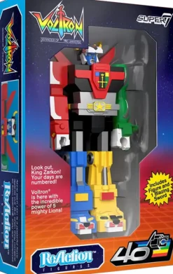 Voltron: Defender of the Universe (1984) - Voltron (Vintage Packaging) ReAction 3.75" Action Figure (2024 SDCC Exclusive)