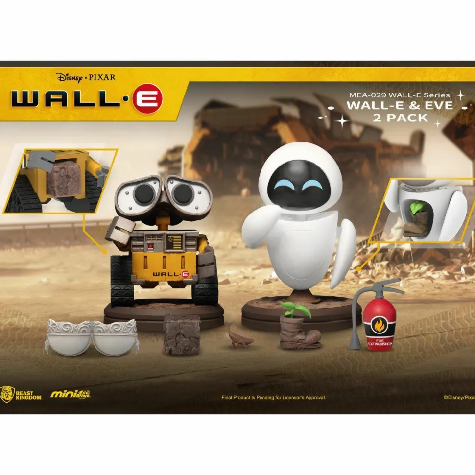 Wall-E - Wall-E & Eve Mini Egg Attack MEA-029 3” Mini Figure 2-Pack