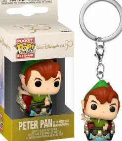 Walt Disney World - Peter Pan on Peter Pan Flight Attraction 50th Anniversary Pocket Pop! Vinyl Keychain