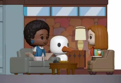 WandaVision - 1970s Wanda & Monica in Living Room Diorama Mini Moments Vinyl Figure