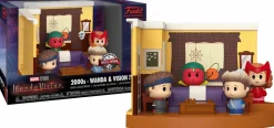WandaVision - 2000s Wanda & Vision with Billy & Tommy Diorama Mini Moments Vinyl Figure
