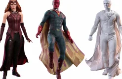 WandaVision - Vision, The Vision & The Scarlet Witch 1/6th Scale Hot Toys Action Figure Bundle (Set of 3)