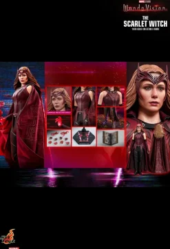 WandaVision - Vision, The Vision & The Scarlet Witch 1/6th Scale Hot Toys Action Figure Bundle (Set of 3)