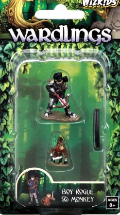 Wardlings - Boy Rogue & Monkey Pre-Painted Miniature Figure 2-Pack (Wave 2)