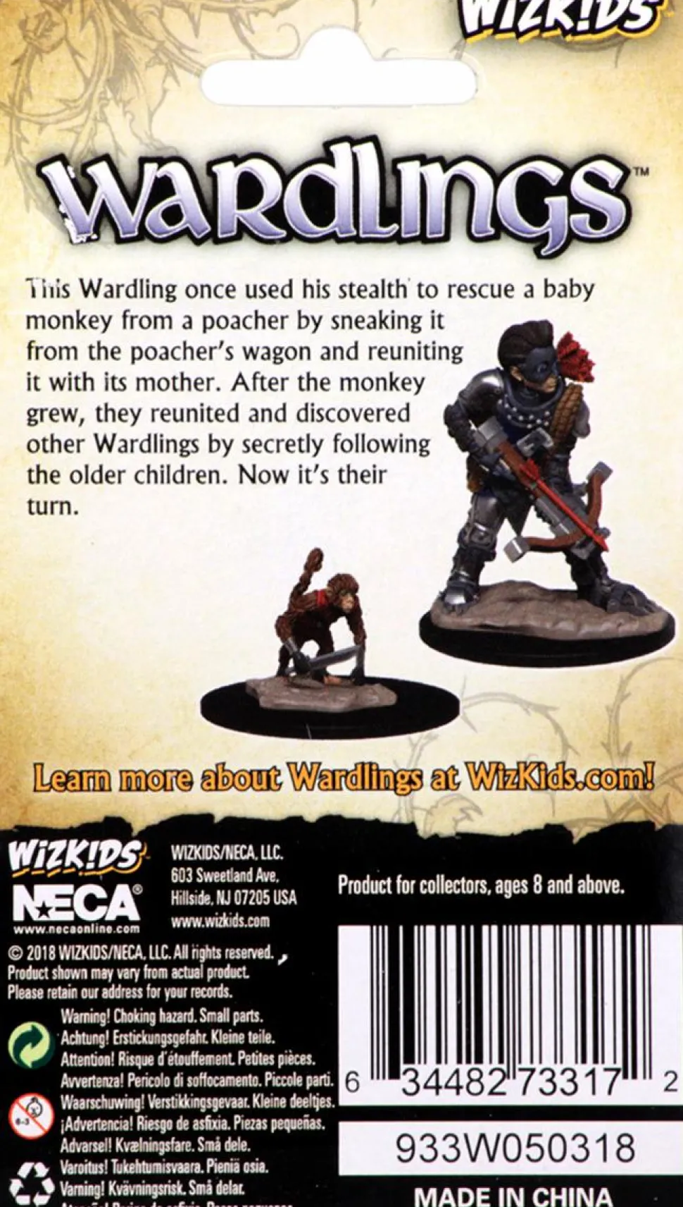 Wardlings - Boy Rogue & Monkey Pre-Painted Miniature Figure 2-Pack (Wave 2)