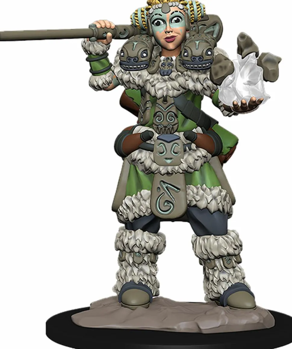 Wardlings - Girl Druid & Stone Creature Pre-Painted Miniature Figure 2-Pack (Wave 2)