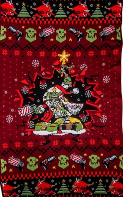 Warhammer 40,000 - Red Gobbo Knitted Throw Blanket