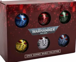 Warhammer 40,000 - Space Marines Chapter Helmet Bauble Collection Holiday Decoration 6-Pack