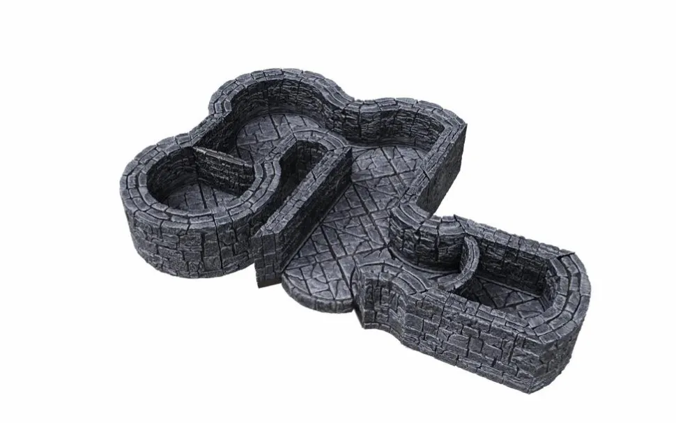WarLock Tiles - Dungeon Tiles 1" Angles & Curves Expansion Pack