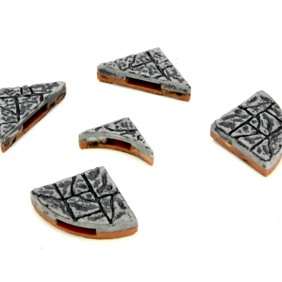 WarLock Tiles - Town & Village 1" Angles & Curves Expansion Pack